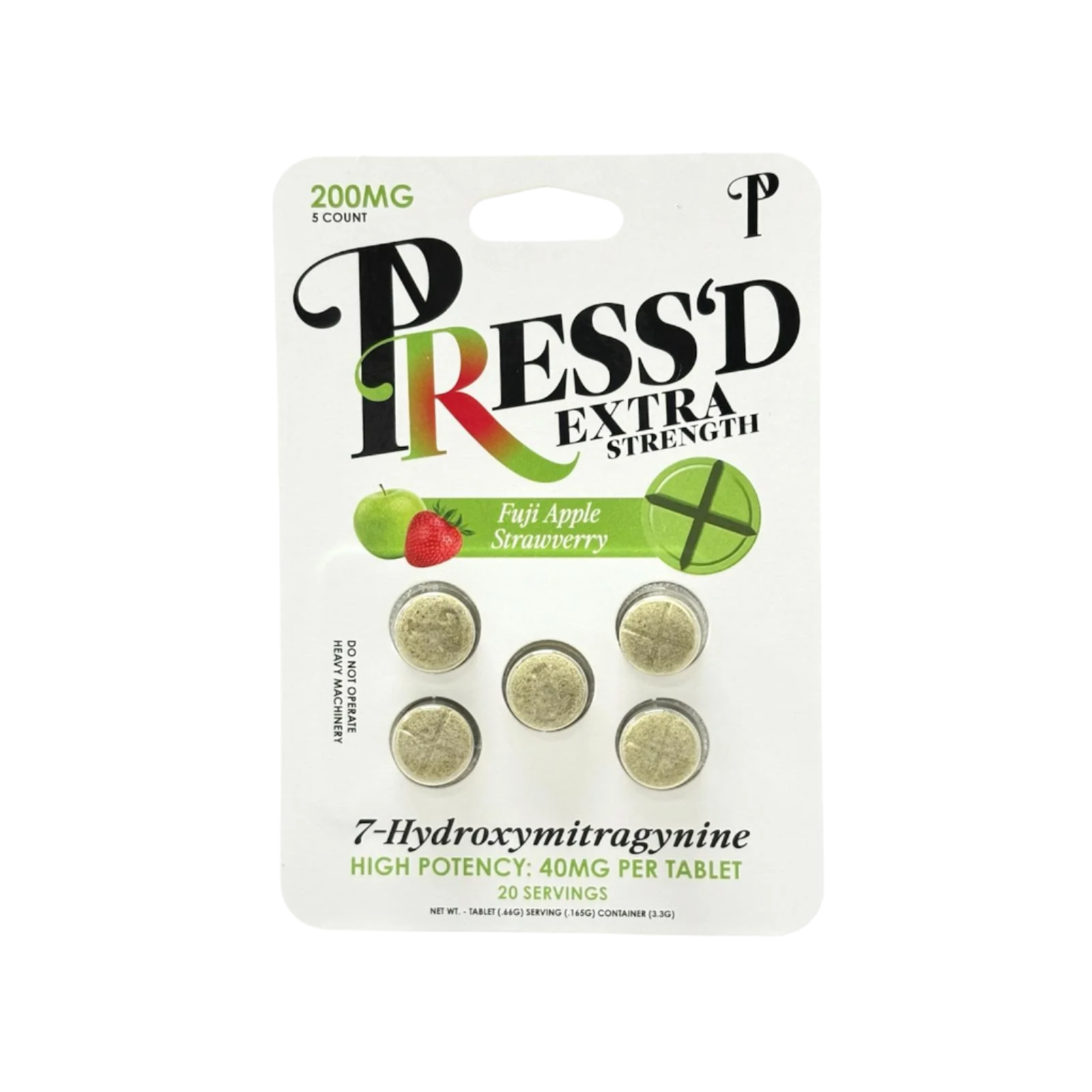 PRESS'D Fuji Apple Extra Strength Chewable Tabs