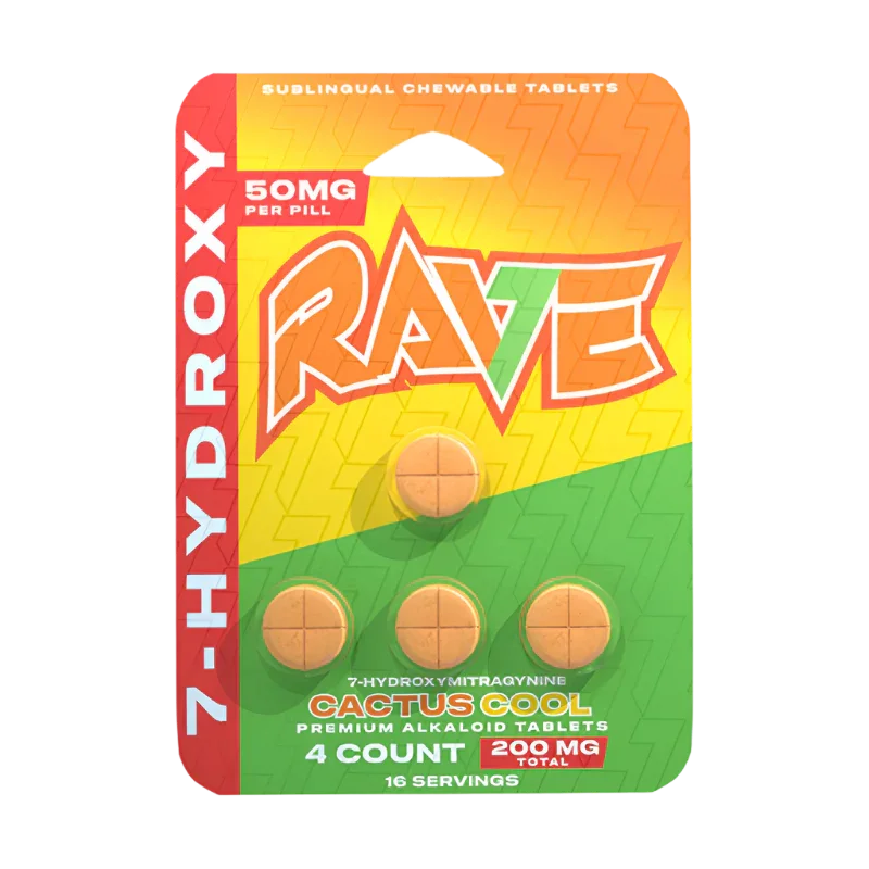 Rave 7-OH Chewable Tabs Cactus Cool