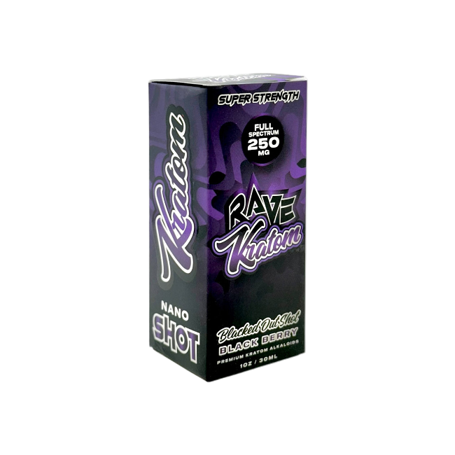 RAVE Kratom Blackberry Full Spectrum Shot