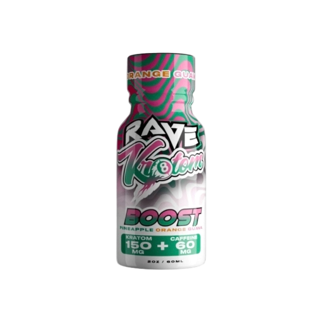 RAVE Kratom Boost Energy Shot - Tropical