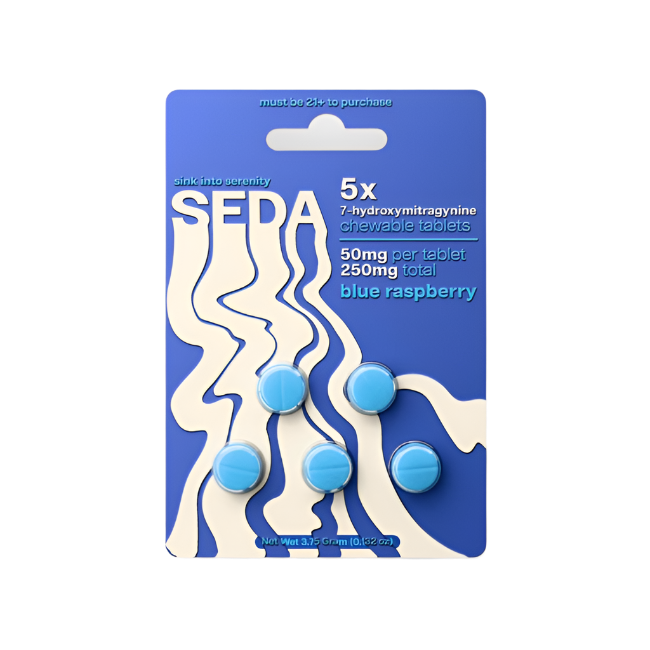 SEDA Blue Raspberry Chewable Tablets 50mg