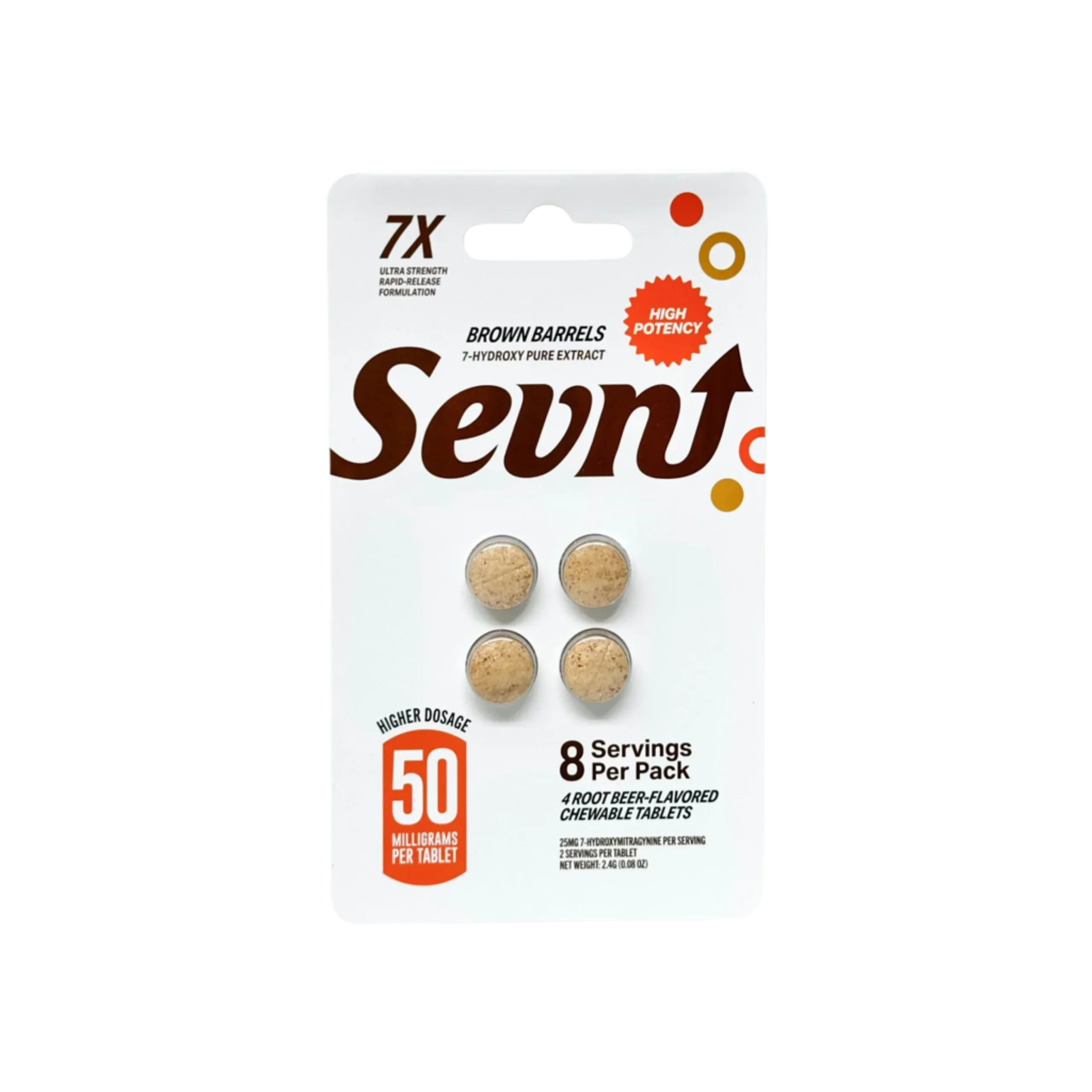 Sevn Root Beer 7OH Tablets - 50mg