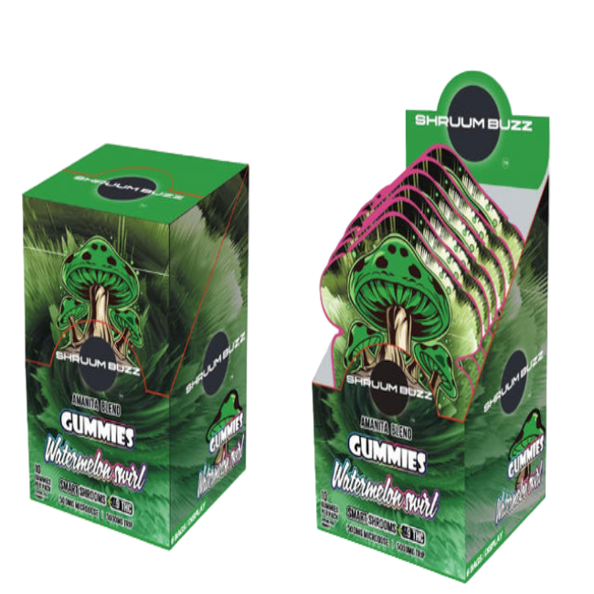 SHRUUMBUZZ Amanita Gummies - Watermelon Swirl