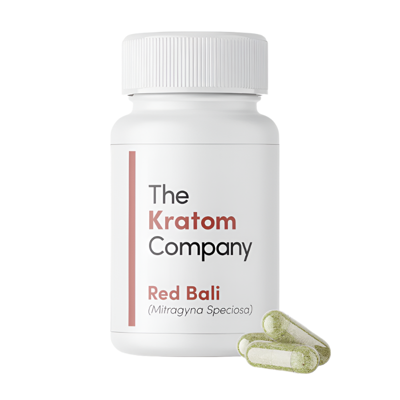 Bali Red Vein Kratom Capsules - 150 Count