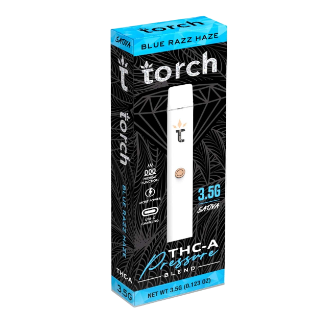 Torch Blue Razz Haze Sativa Disposable Vape