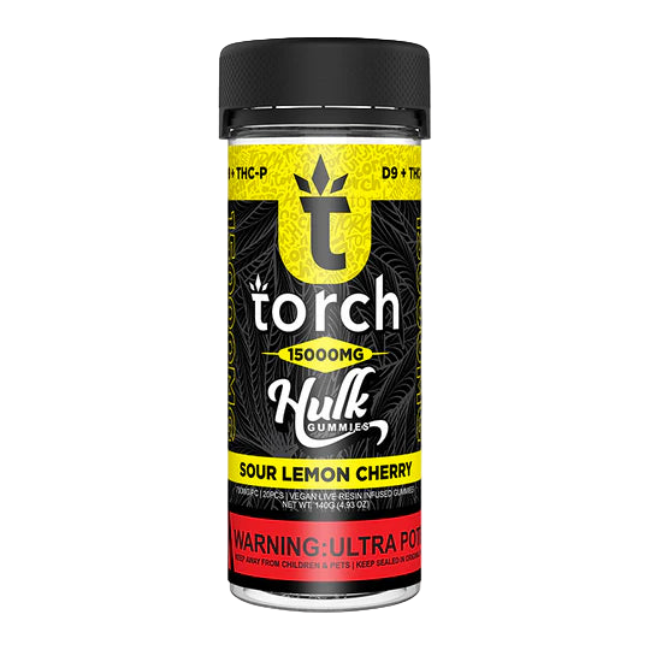 Torch Hulk Gummies 15000mg - Sour Lemon Cherry