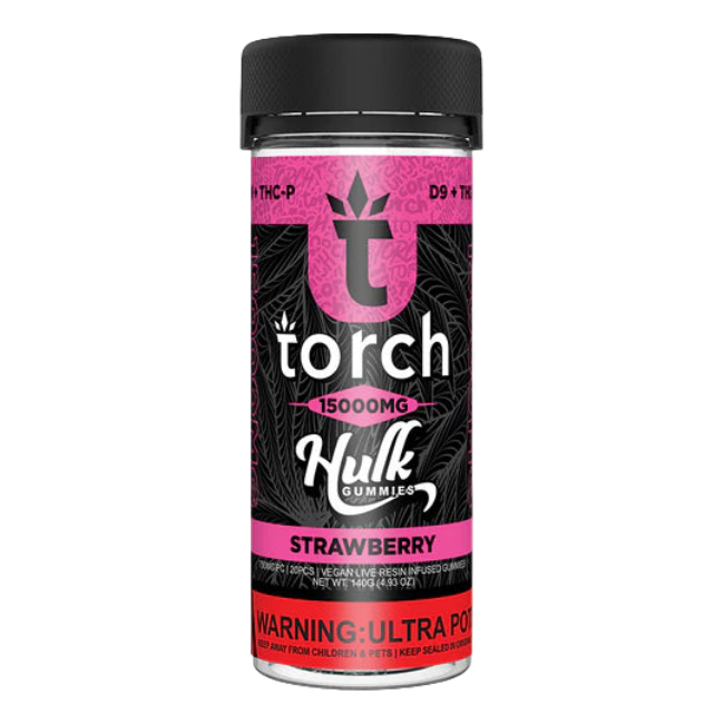 Torch Hulk Gummies 15000mg Strawberry Flavor