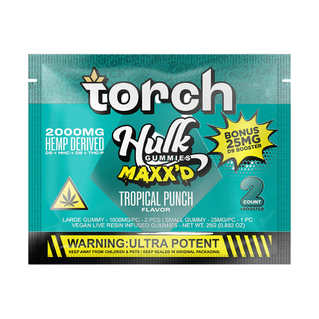 Torch Hulk Gummies Maxx’d Tropical Punch 2000mg