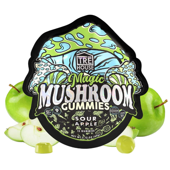 TRE House Sour Apple Mushroom Gummies