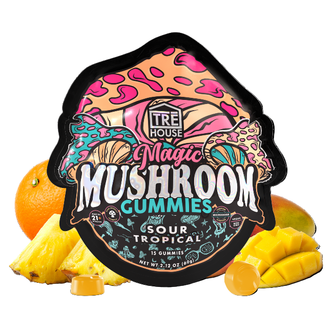 TRE House Sour Tropical Mushroom Gummies