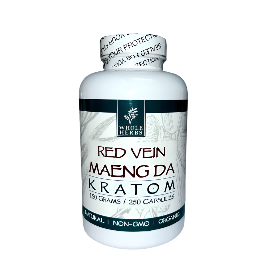 Maeng Da Red Vein Kratom Capsules - 250ct