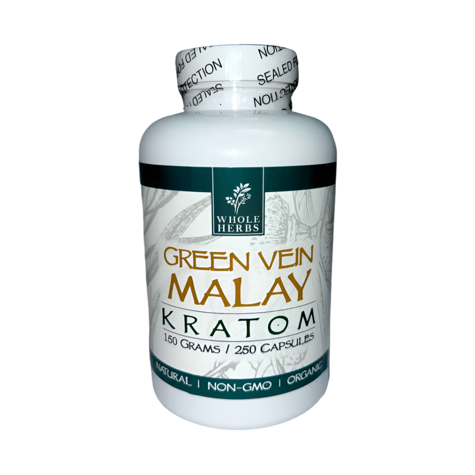 Whole Herbs Malay Green Vein Kratom Capsules