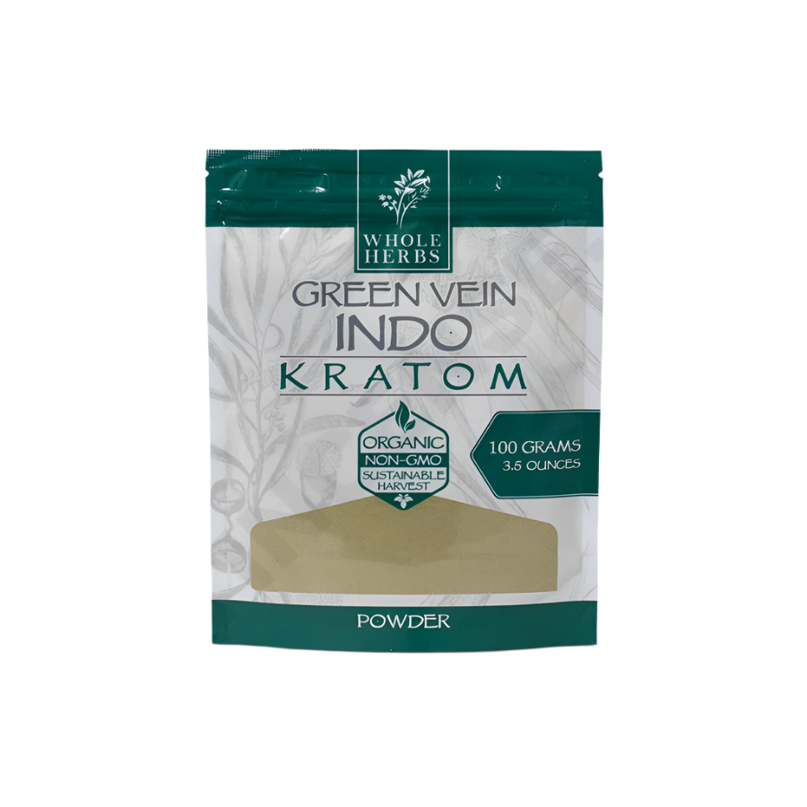 Whole Herbs Indo Green Vein Kratom Powder
