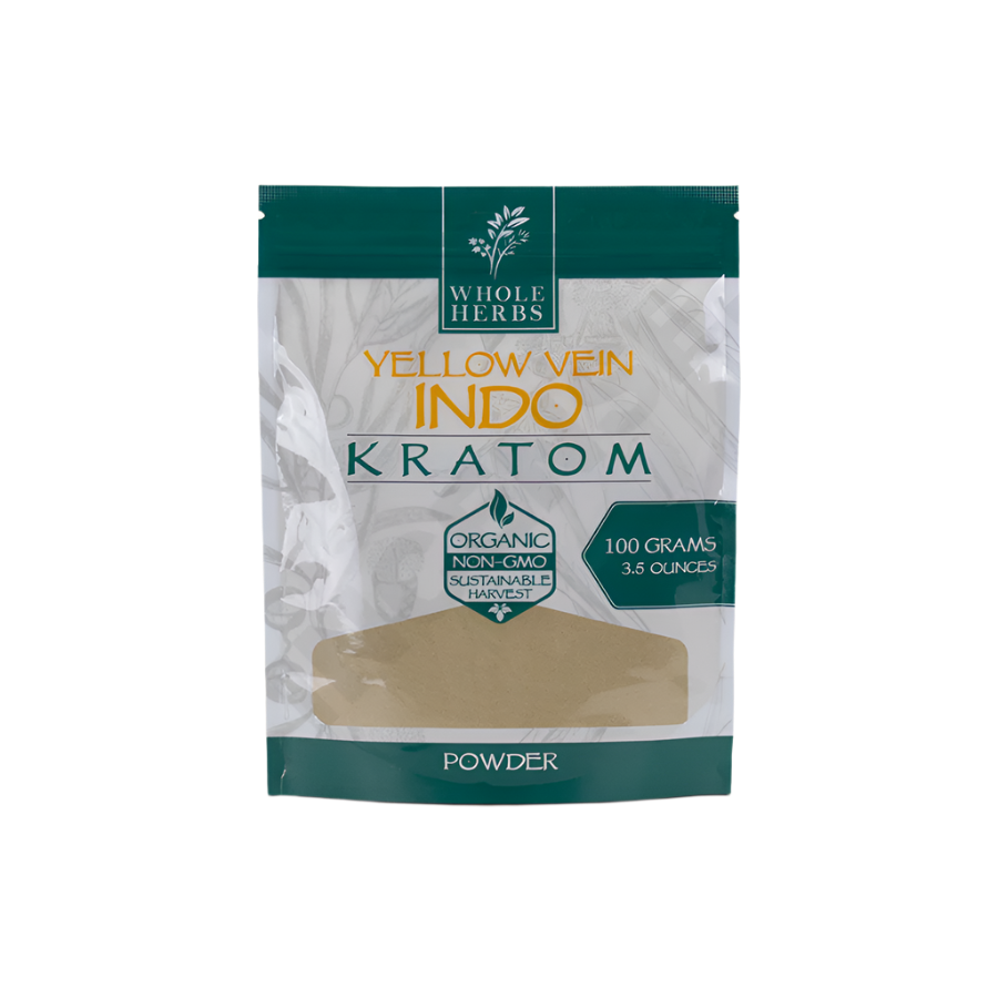 Whole Herbs Indo Yellow Vein Kratom Powder