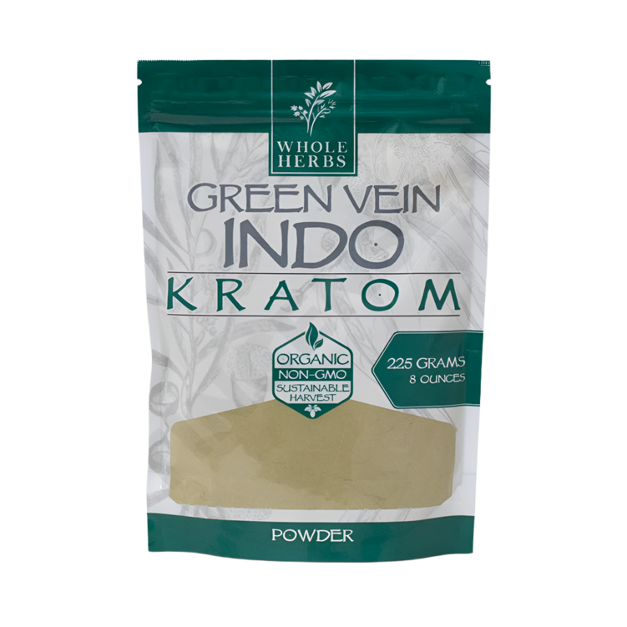 Whole Herbs Indo Green Vein Kratom Powder