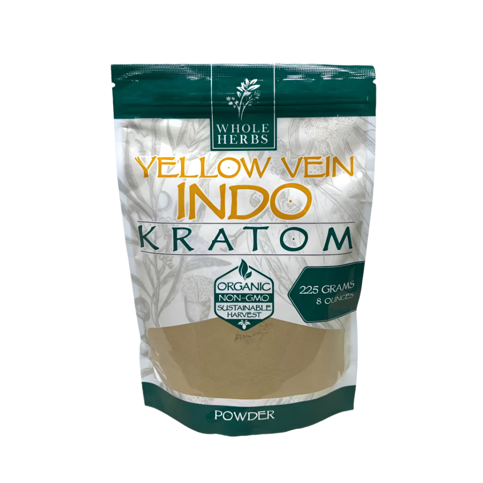 Whole Herbs Indo Yellow Vein Kratom Powder 225g